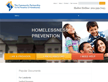 Tablet Screenshot of community-partnership.org
